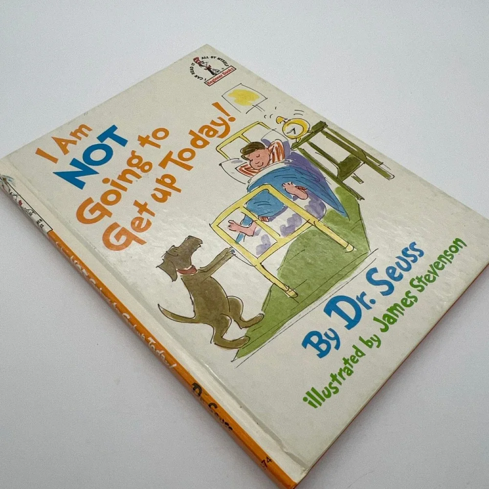 Dr Seuss I Am Not Going to Get Up Today Hardcover Book 1987 ISBN 0394892178 - Picture 3 of 5